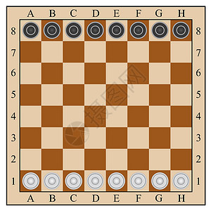 经典游戏经典的棋 棋和棋 矢量图插图反射爱好跳棋柱子活动游戏球员损失优胜者设计图片
