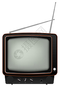 Retro TV 转发电视展示技术黑色插图视频电子产品监视器电视机天线图片