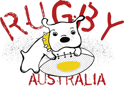 澳洲人澳洲橄榄球吉祥物设计图片