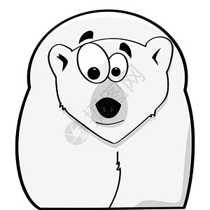 西伯利亚大铁路北极熊卡通片哺乳动物白色动物荒野插图毛皮绘画动物群设计图片