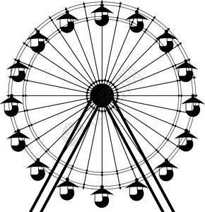 休闲活动Ferris轮式图标天空活动金属展示乐趣摩天轮部分公园韵律游戏设计图片