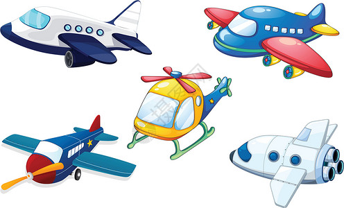 直升机PNG各种飞机绘画飞船螺旋桨旅行航空车辆运输桁架空气扇子设计图片