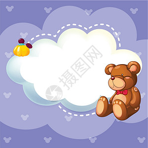 棕色玩具熊玩偶棕熊的文具设计图片