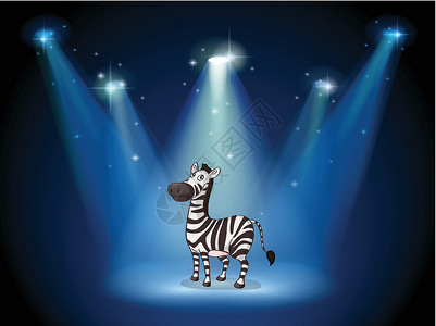 反四风舞台的斑马带聚光灯设计图片