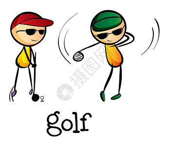 女子打高尔夫球板棍打高尔夫设计图片