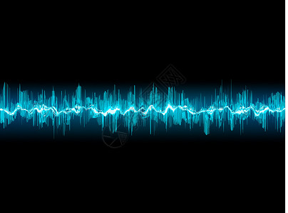 热带海滩模板海浪体积收音机玩家声波模拟科学配乐蓝色震动图片