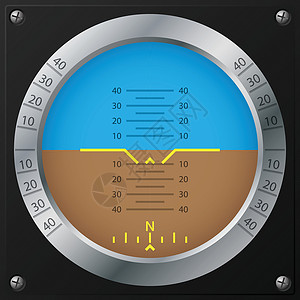 协调员飞机姿态指示器指标设计设计图片