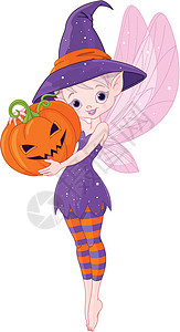 紫色裙子女孩万圣节仙女乐趣孩子庆典裙子艺术品假期夹子绘画蔬菜插图设计图片