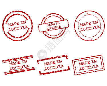 海豹免抠素材以奥地利邮票制作橡皮按钮插图打印商业烙印墨水海豹标签销售设计图片