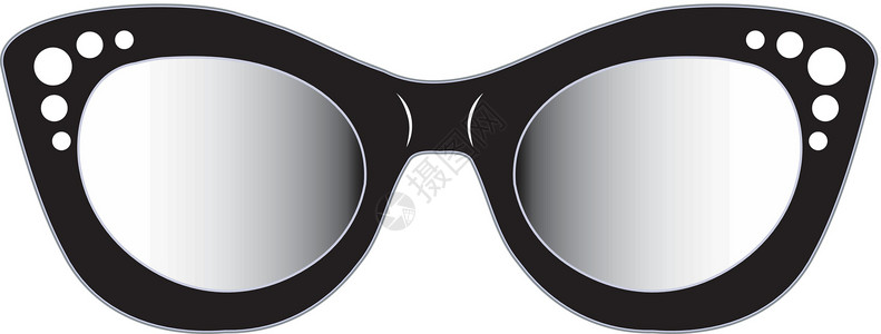 女士们的旧猫眼眼罩眼镜玻璃配饰金属阳光射线镜像塑料旅人奇观图片
