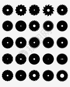 圆锯片黑色插图工具机械机器工作工艺工业牙齿金属设计图片