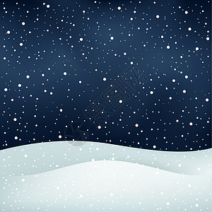 下雪夜深夜背景图片