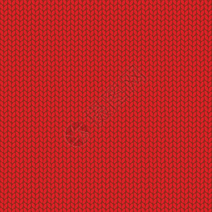 红色棉布编织羊毛图示背景 矢量说明设计图片