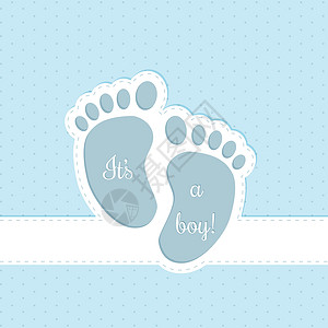 宝宝的脚婴儿淋浴贺卡邀请信设计设计图片