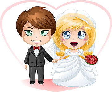 赤壁岩新娘和Groom结婚设计图片