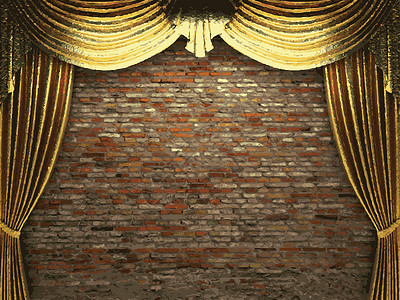 胭脂红矢量金幕背景歌词场景歌剧展示行动礼堂金子剧院观众剧场设计图片