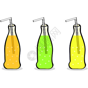 果汁Png软饮料瓶流行音乐黄色果汁饮料苏打瓶子橙子塑料稻草垃圾设计图片