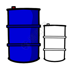 蓝色石油桶背景图片