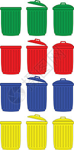 垃圾桶可以垃圾回收环境空白插图图片