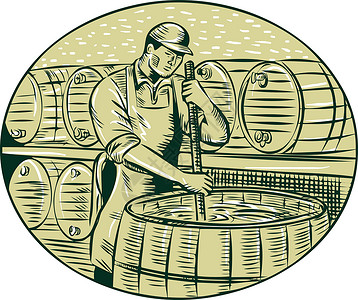 雕刻大师酿酒啤酒设计图片