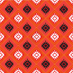 泰佛殿泰 泰国情况泰国模式围裙蕾丝编织红色别针插图黑色材料墙纸织物设计图片