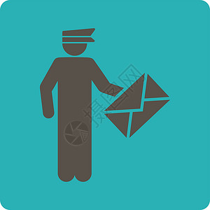 Postman 图标职业纸盒字形邮差邮寄船运邮件导游送货信使图片
