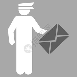 Postman 图标邮箱司机后勤男人工作电子邮件信使明信片邮差导游图片