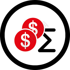 密集圆圈摘要图标簿记商业金融黑色字形现金平衡硬币货币销售量设计图片