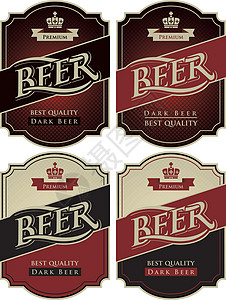 心形啤酒标签啤酒元素节日派对酒花火腿酒精饮料液体玻璃绘画框架设计图片