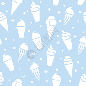 冰淇淋插图矢量无缝冰淇淋模式星星糖果插图甜点棒冰墙纸纺织品冰镇奶油装饰品设计图片