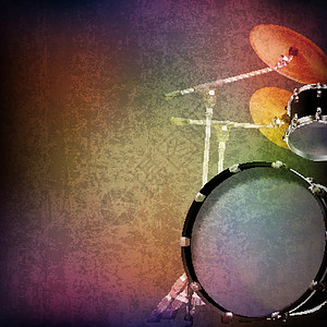哑鼓抽象 grunge 背景与鼓 ki架子鼓高声黄铜裂缝岩石蓝调成套音乐会旋律工具设计图片