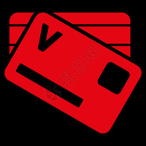 银行信用卡图标字形标签背景塑料卡片邀请函准入借方红色信用背景图片
