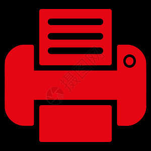 打印图标硬件文档红色办公室文件背景外设印刷打印机喷射背景图片