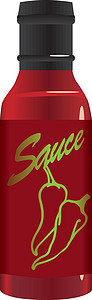 莎莎酱在玻璃瓶里加辣椒酱设计图片