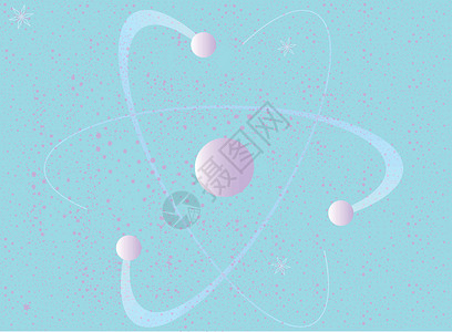 离子原子晶体结构原子质量结构背景科学插图质子轨道电子艺术品绘画艺术小路收费设计图片
