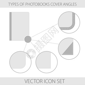 热门摄影地点类型的照片书图标覆盖角度设计图片