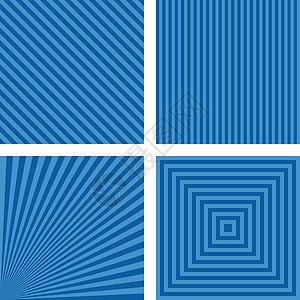 垂直条纹蓝色简单条纹背景套件正方形墙纸角落壁纸纺织品风格射线同心圆浅蓝色盒子设计图片