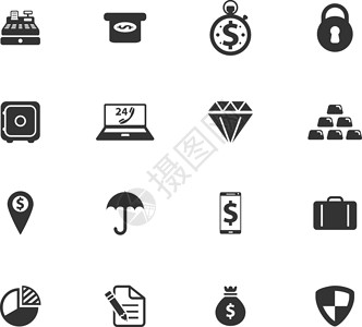 法律图金融简单图标钱包投资市场取款机收藏团体银行硬币物品法律设计图片