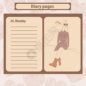 日记背景设计图片