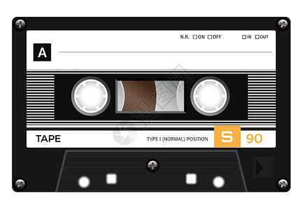 八十旧录音磁带电子产品收音机墨盒录音机音响盒子卷轴水晶卡带记录设计图片