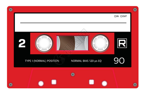 磁带和收音机旧录音磁带歌曲电子产品绘画模拟标签墨盒空白音乐玩家收音机设计图片