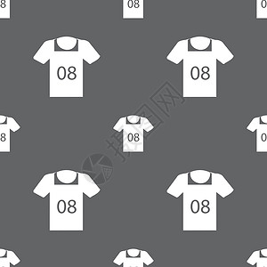 灰色t恤恤图标标志 灰色背景上的无缝模式 韦克托衬衫白色插图衣服印刷网络马球男人网站剪贴设计图片