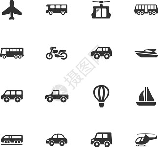 自行车图标公共交通图标 se货运飞机商业发动机横幅车辆卡车旅行出租车火车设计图片