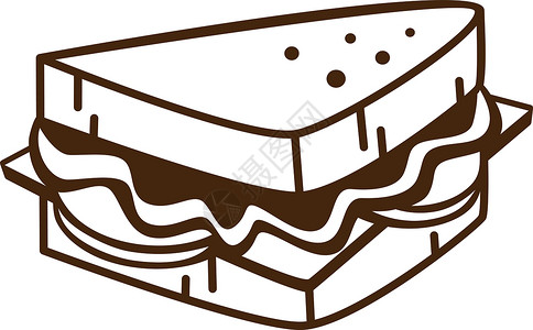 海盐芝士蛋糕早餐卡通主题 vecto 的美味美味三明治芝士洋葱插图汉堡食物芝麻营养蔬菜包子面包设计图片