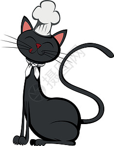 猫舌头可爱猫绘画胡须动物舌头午餐厨师餐厅小狗卷曲插图设计图片