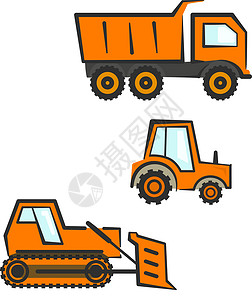 履带式工业运输装置 多泽 拖拉机 垃圾车设计图片