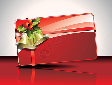 礼物盒圣诞矢量圣诞设计背景与文本空间设计图片