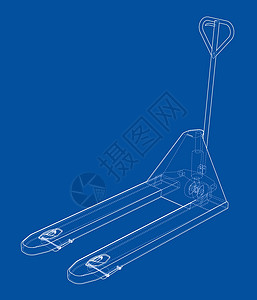 手动托盘搬运车 韦克托工具职业技术草稿运输绘画工业平台货物工厂设计图片