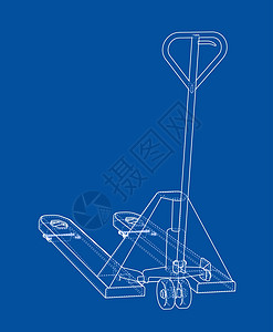 手动托盘搬运车 韦克托平台运输卡车工业叉车工厂职业技术贮存液压设计图片