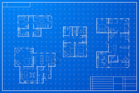 套不同的蓝图房子计划高清图片